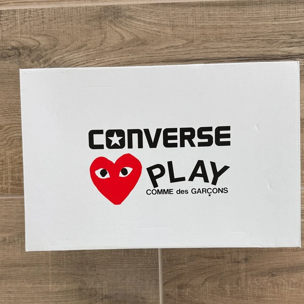 Converse Kids Cream Sneakers with Red Heart - Picture 6 of 6